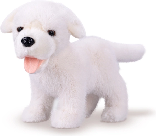 Peluche de labrador blanco 23 cm