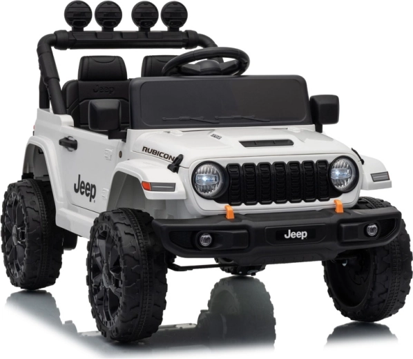 Coche eléctrico infantil Jeep Rubicon de 24 V blanco