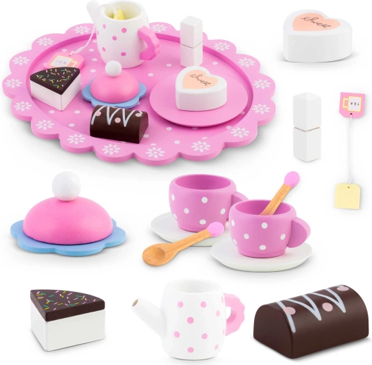 Set de té de madera para niños Ricokids