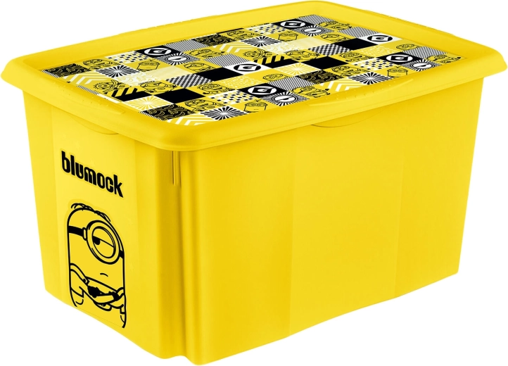 Caja de almacenaje Minions con tapa 45 l