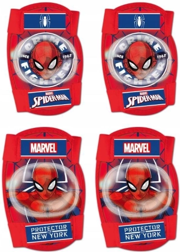 Set de protectores de rodillas y codos Spiderman (Seven) - 4 uds
