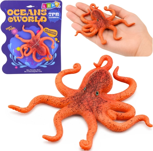 Figura realista de goma de pulpo 12 cm