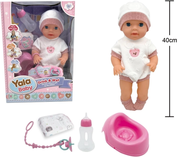 Bebé que hace pipí con orinal de 40 cm