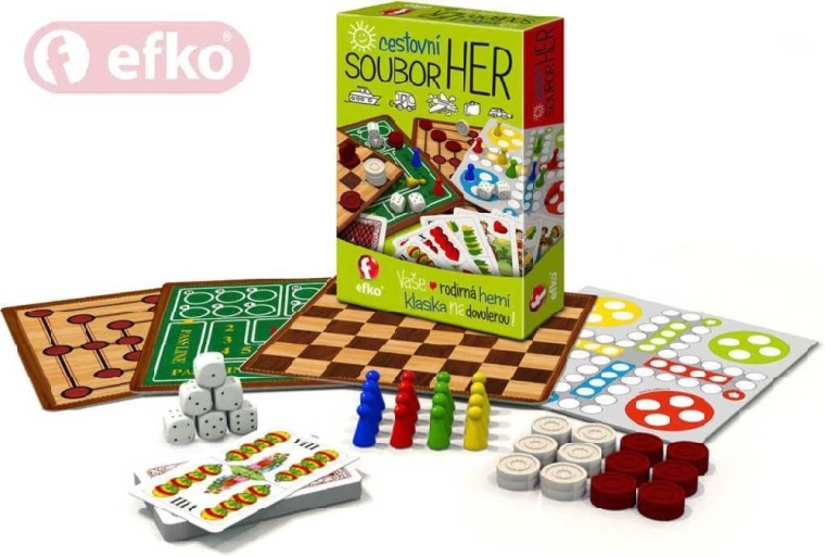 EFKO set de viaje de 6 juegos de mesa