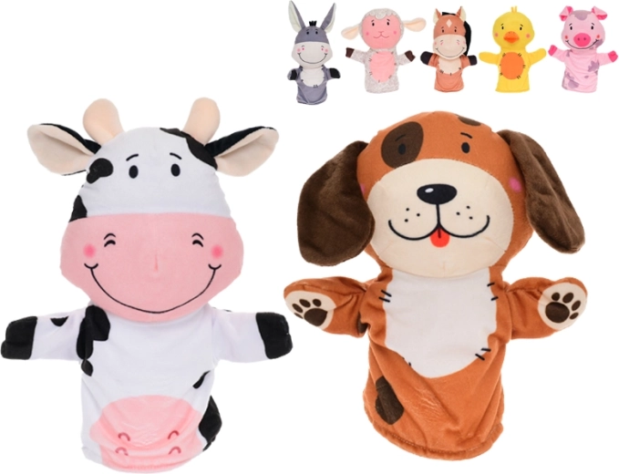 Marioneta de peluche de animalito de 27 cm para bebés