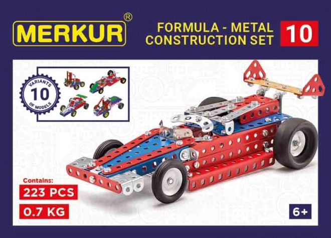 Juego de construcción de coche de carreras Merkur