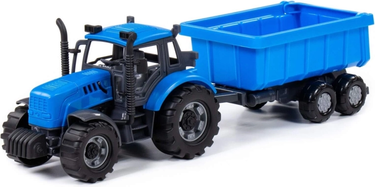 Tractor infantil Progress con remolque y mecanismo de inercia - 1 unidad