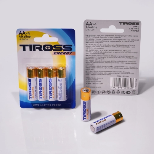 Pilas alcalinas AA LR6 1,5 V – paquete de 4 unidades