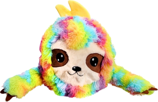 Animalito de peluche redondo con patrón arcoíris 30 cm