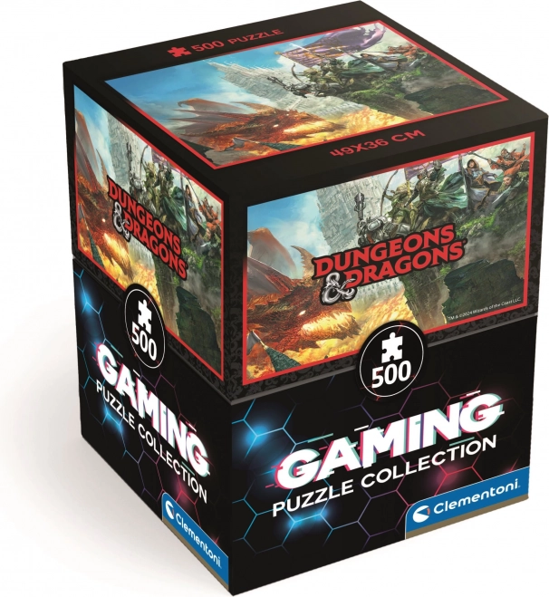Puzzle de 500 piezas Dungeons & Dragons – Cube de Clementoni