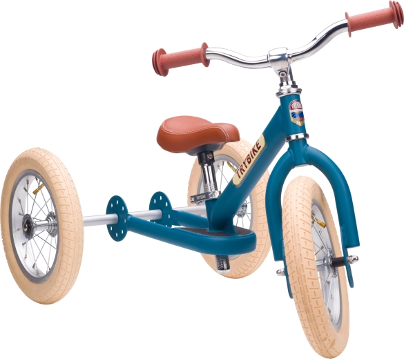 Trybike azul correpasillos infantil 2 en 1 (triciclo y bicicleta de dos ruedas)