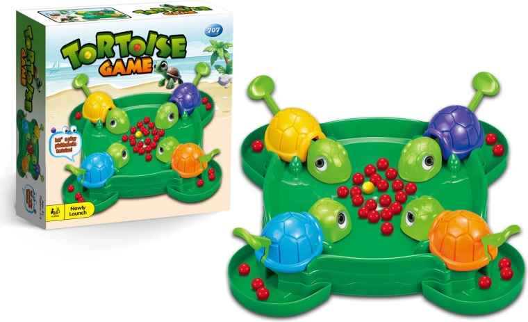 Juego familiar de destreza Tortugas con bolitas