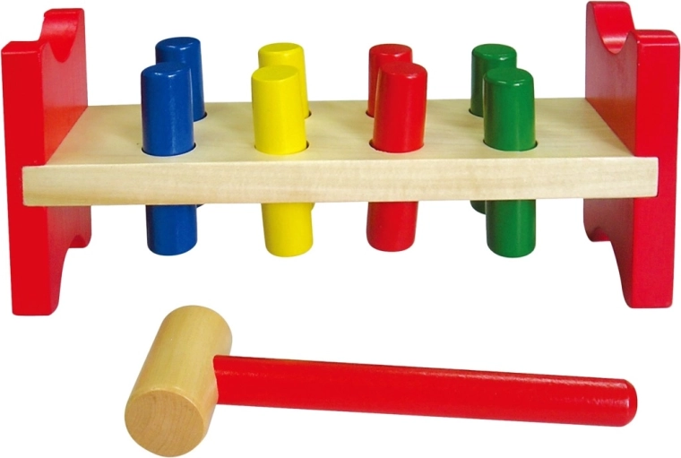 Martillo de madera Babu con clavijas