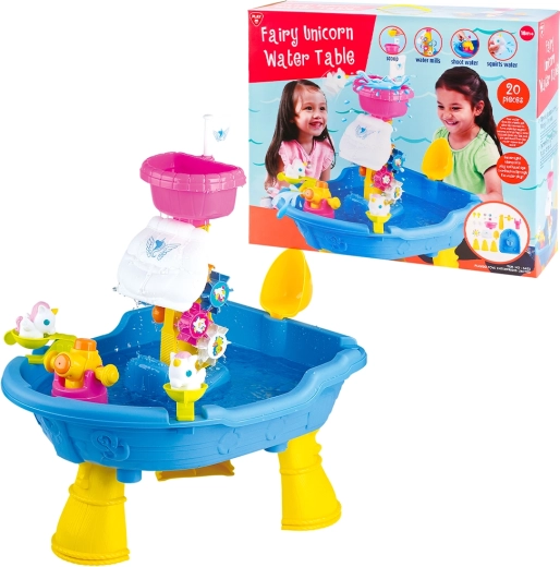 Mesa de agua con unicornio PLAYGO – set de 20 piezas