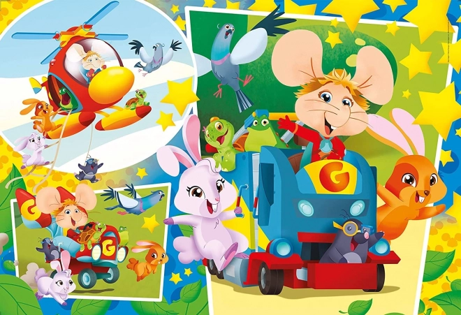Puzle Ratón Gigio Maxi 104 piezas