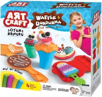 Art Craft set de modelado de gofres y helados 200 g