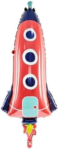 Globo de foil cohete surtido 44 × 115 cm