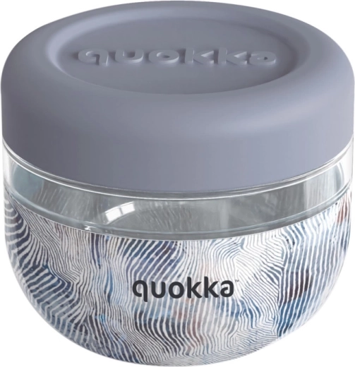 Recipiente para alimentos Quokka Bubble Zen gris 500 ml - 1 unidad