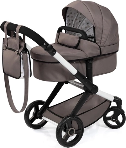 Cochecito combinado para muñecas Bayer Xeo 2 en 1 gris