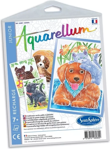 Sentosphere set de imágenes acuarelas junior cachorros
