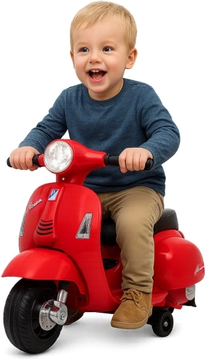 Scooter eléctrico infantil Vespa Mini rojo