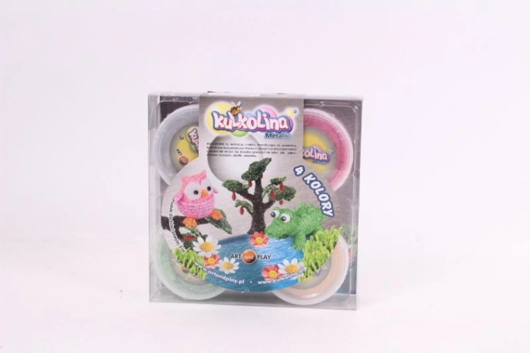 Kulkolina – masa de modelar metálica, set de 4 colores