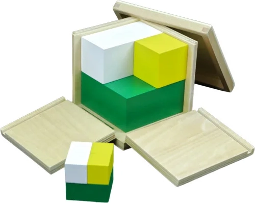 Cubo Montessori Moyo para calcular el cuadrado de un número - 1 unidad