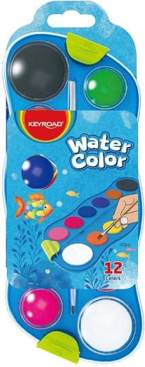 Acuarelas con paleta de 12 colores Keyroad