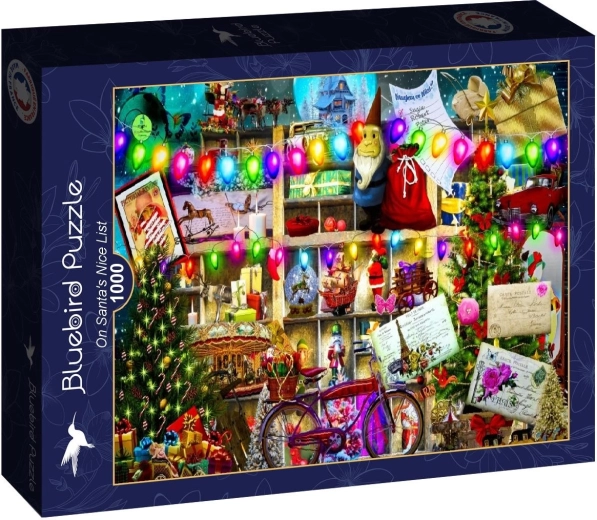Puzzle Bluebird La lista de niños buenos de Santa 1000 piezas