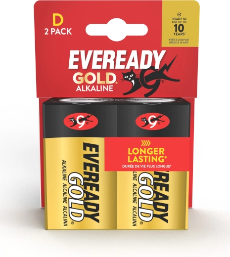 Pila alcalina Energizer Eveready Gold D (LR20)