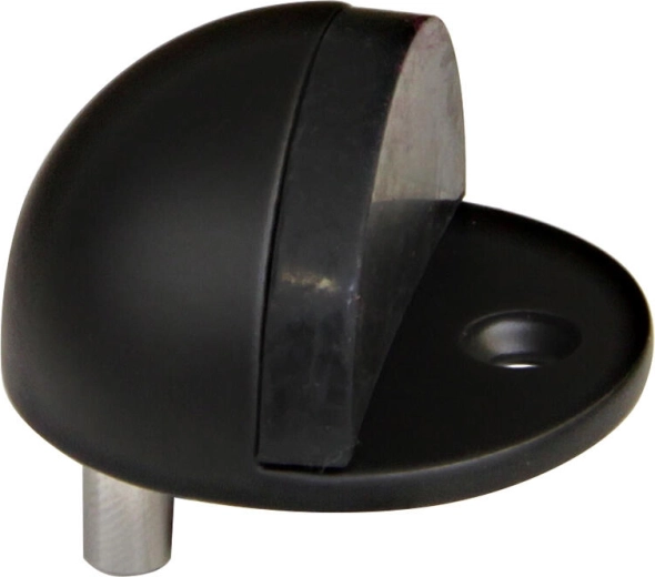 Tope de puerta de acero inoxidable 43 × 24 mm, negro mate