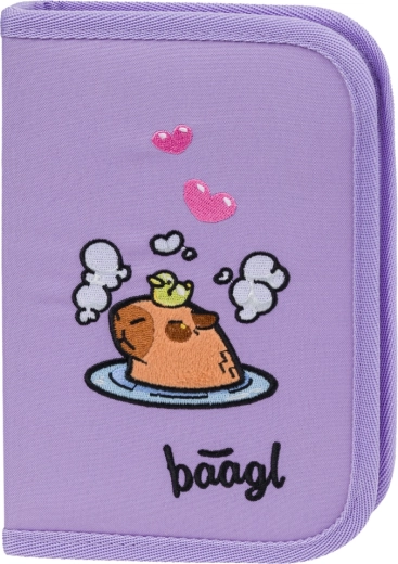 estuche escolar BAAGL Capibara – de un solo piso de material reciclado