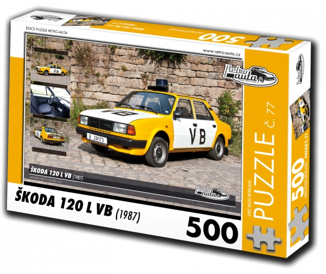 Puzzle Retro-coches Škoda 120 L VB (1987) – 500 piezas