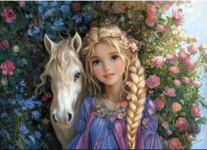 Puzzle Princesa y Caballo 300 piezas CASTORLAND