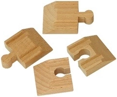 Trenes Babu – rampa para vías 4 cm, 4 uds.