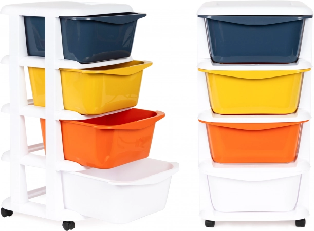 Organizador con 4 cajones extraíbles con ruedas de ModernHome