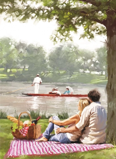 Puzzle Picnic junto al río 1000 piezas