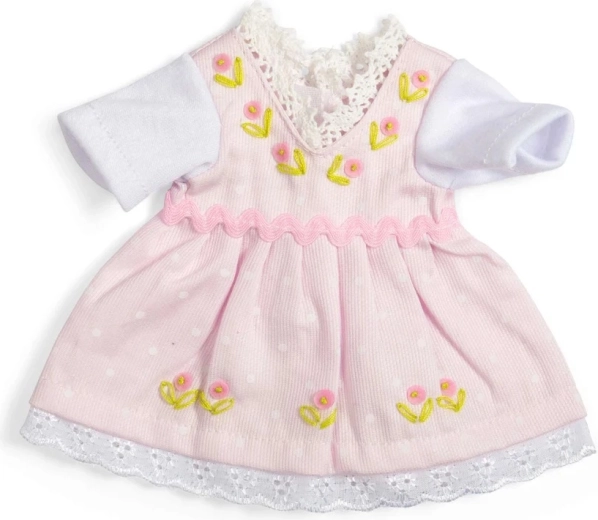 Bigjigs Toys vestido rosa con camiseta blanca para muñeca de 28 cm