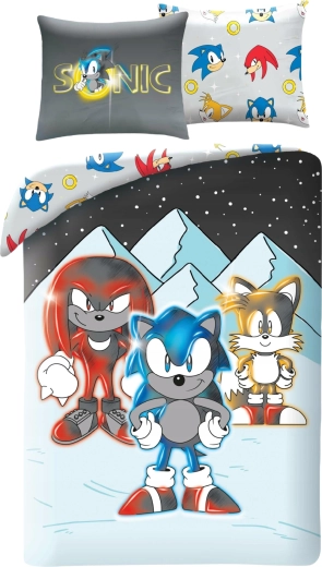 Ropa de cama infantil Sonic Friends de microfibra