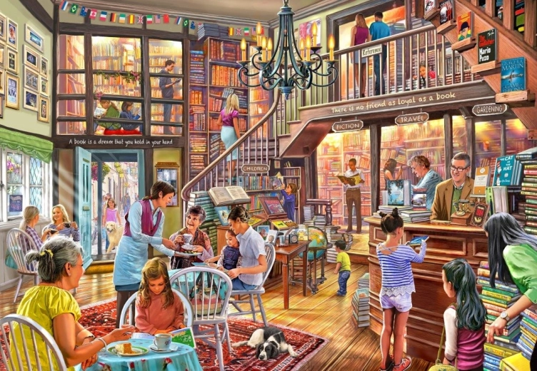 Puzzle librería 1000 piezas BLUEBIRD
