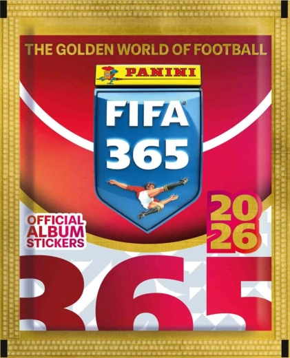 Panini FIFA 365 2025/2026 pegatinas coleccionables de fútbol – sobre de 5 pegatinas