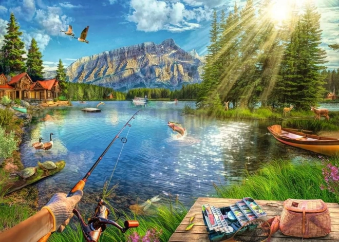 Puzzle RAVENSBURGER Vida junto al lago 1000 piezas