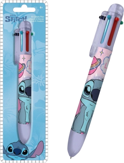 Bolígrafo de seis colores Lilo & Stitch morado - 1 pieza
