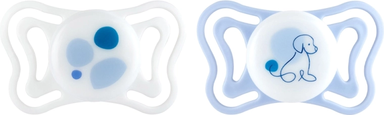 Chicco PhysioForma light chupete ortodóntico de silicona azul 2–6 m, 2 uds