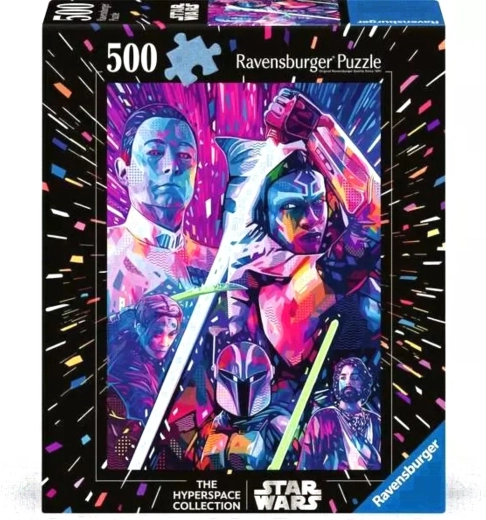 Puzzle Ravensburger Star Wars hyperspace: Ahsoka XXL 500 piezas