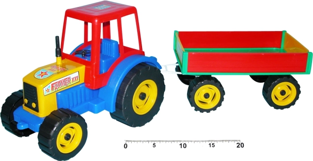 Tractor con remolque 65 cm