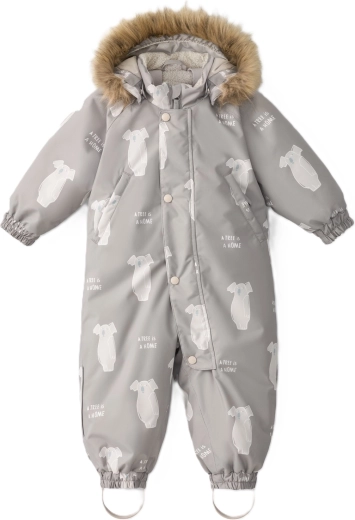 Mono de invierno LEOKID Hero Lino Brown, talla 80