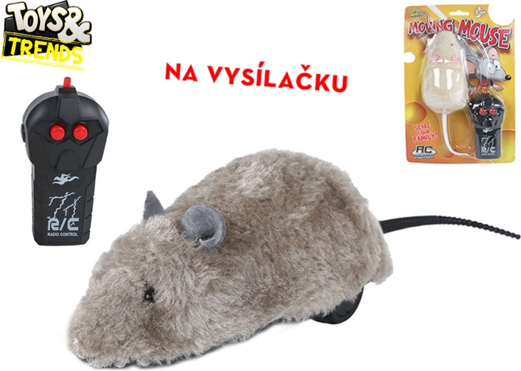 Toys&Trends ratón RC de peluche 2,4 GHz – juguete a control remoto divertido