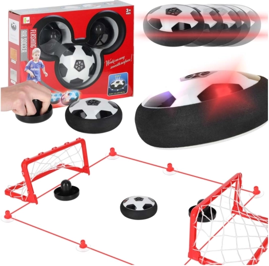 Hoverball de fútbol levitante con porterías de mesa y palas