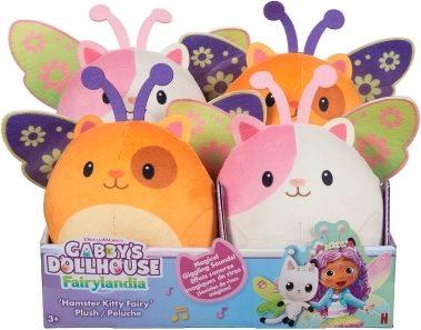 La casa de muñecas de Gabby, hámster hada de peluche con sonidos, 14 cm - 1 unidad